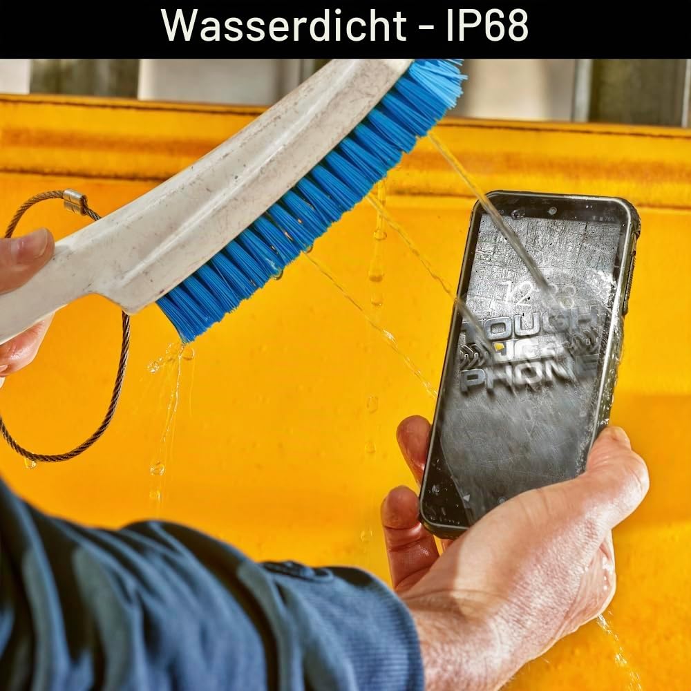 JCB Toughphone TP231 Rugged Smartphone ohne Vertrag – 5,7 Zoll Outdoor Handy, Android 13, Dual SIM, 20MP Kamera, 4050mAh Akku, IP68, NFC, 128GB Speicher, 6GB RAM, Baustellenhandy