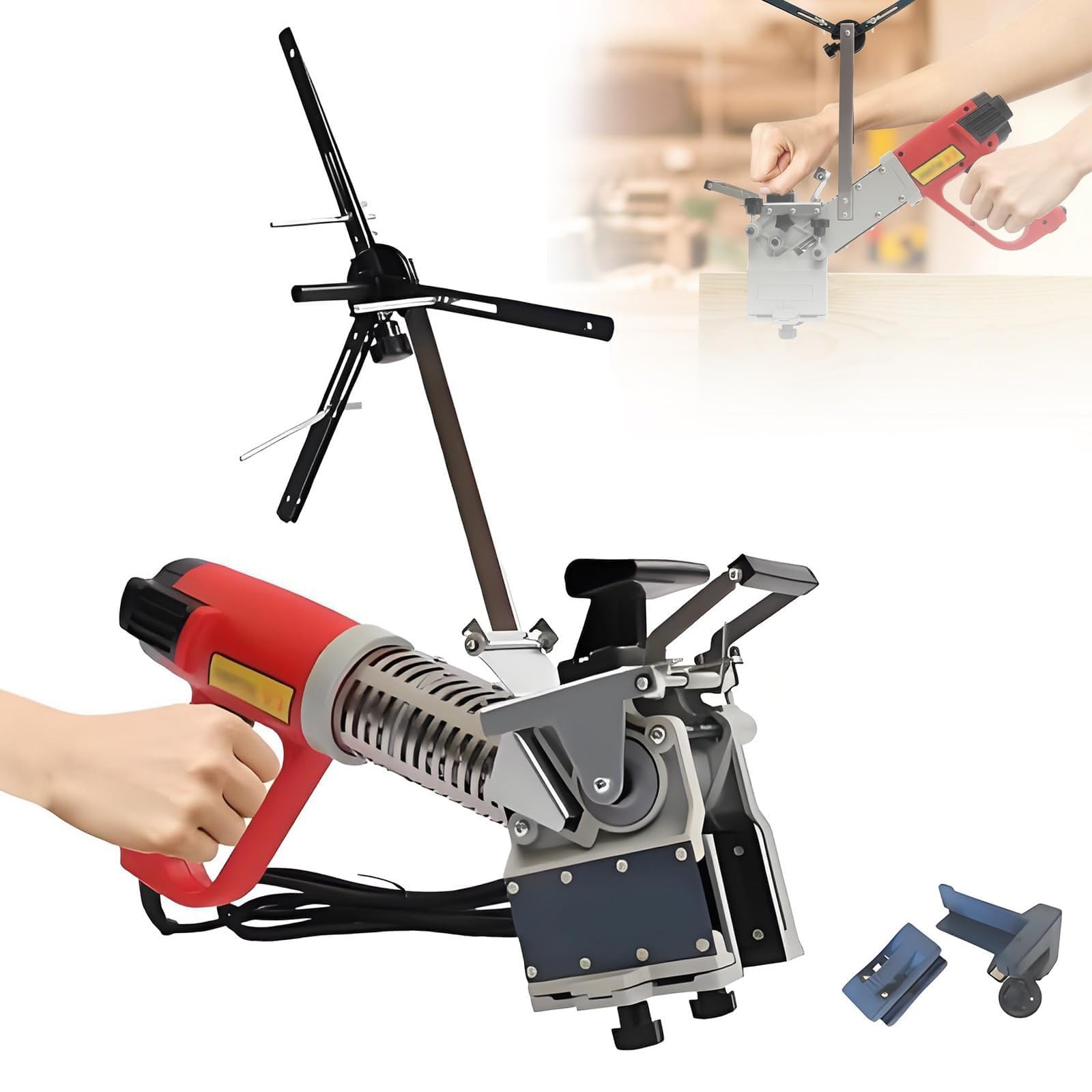 Bordatrice per bordi, strumento portatile per la lavorazione del legno con temperatura regolabile per fai da te, fabbrica e cantiere in legno bordatura
