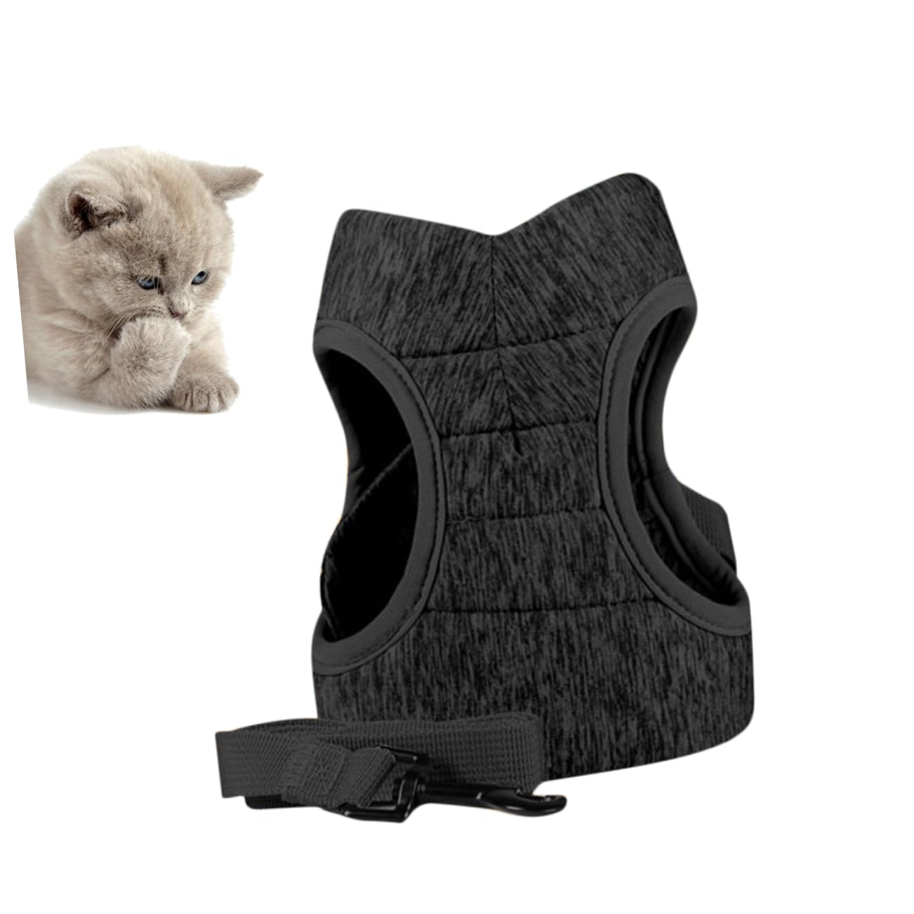 Happyyami 3pièces pour Chat Léger Et Confortable avec Laisse Réfléchissante Gilet De Traction Respirant pour Animaux