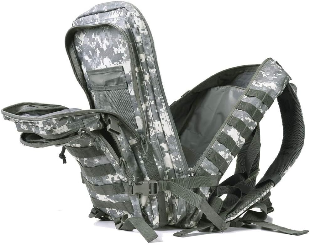 REEBOW GEAR Military Tactical Backpack Large Army 3 Day Assault Pack Molle Bag Backpacks (ACU Camo)