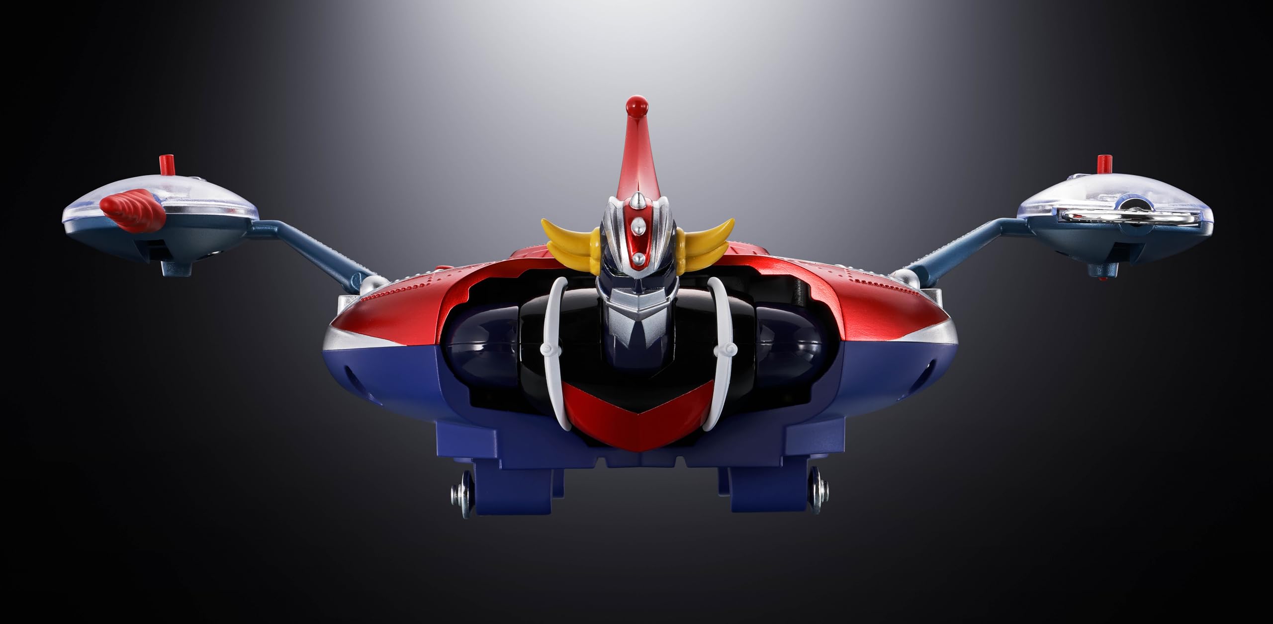 TAMASHII NATIONS Chogokin UFO Robo Glendazer Deluxe Glendizer & UFO Spazer, circa 135 e 120 mm, figura di azione pre-verniciata in ABS e PE