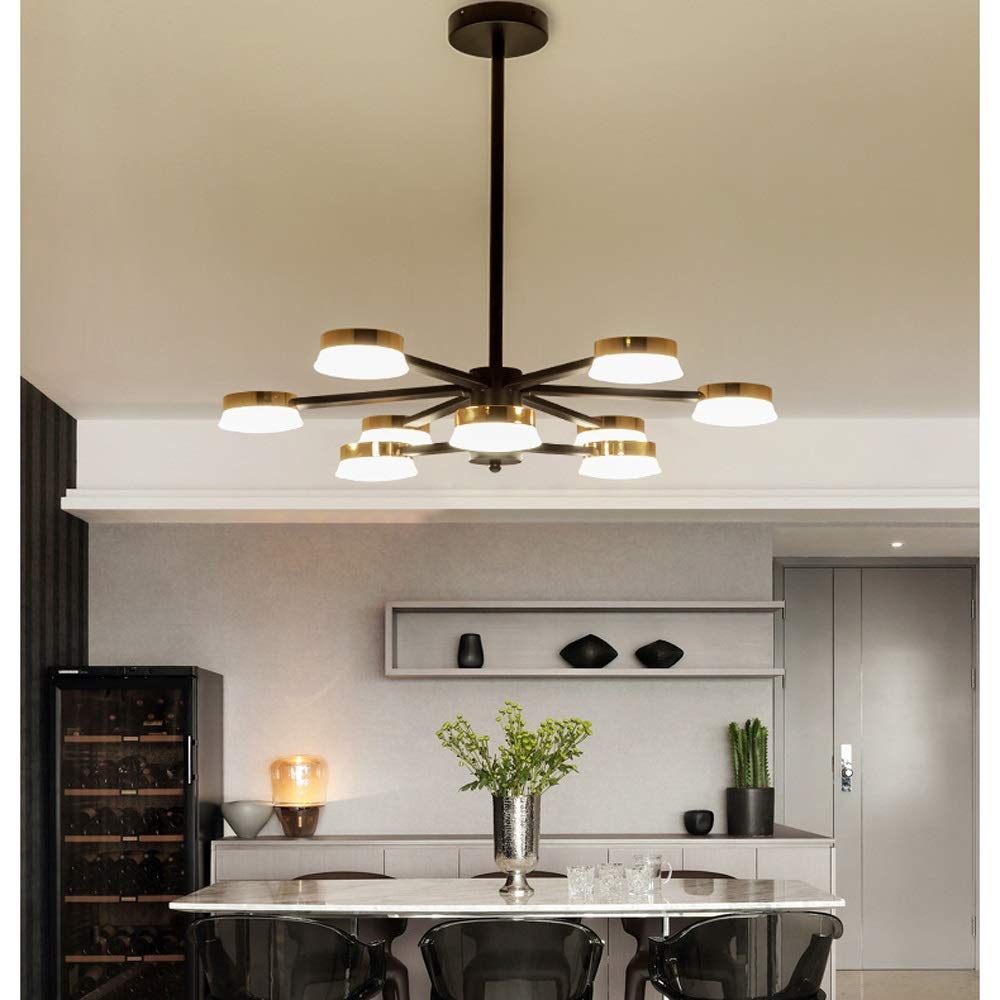 9 Têtes Led Éclairage de Fer Personnalité Créative Chandelier Livrée Lydre Chambre À Manger Chambre Dinomage de Salon Appareil D'Éclairage de La Lampe