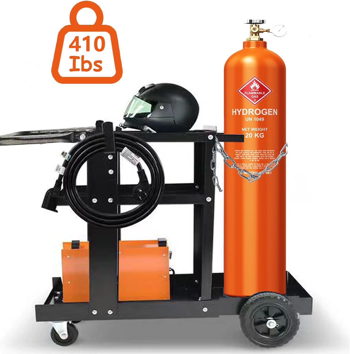 Carro de soldadura para soldadora MIG, carro de soldadura, mesa de soldadura, cabina de soldadura, equipo de soldadura Miller, cortador de plasma, carro robusto con capacidad de carga de 400 libras de