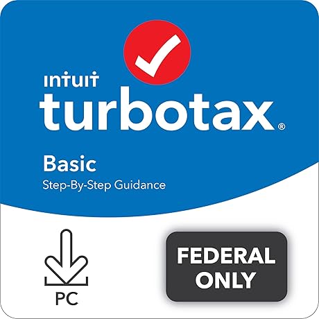2021 Intuit TurboTax Basic, Federal Only Tax Return [PC Download]