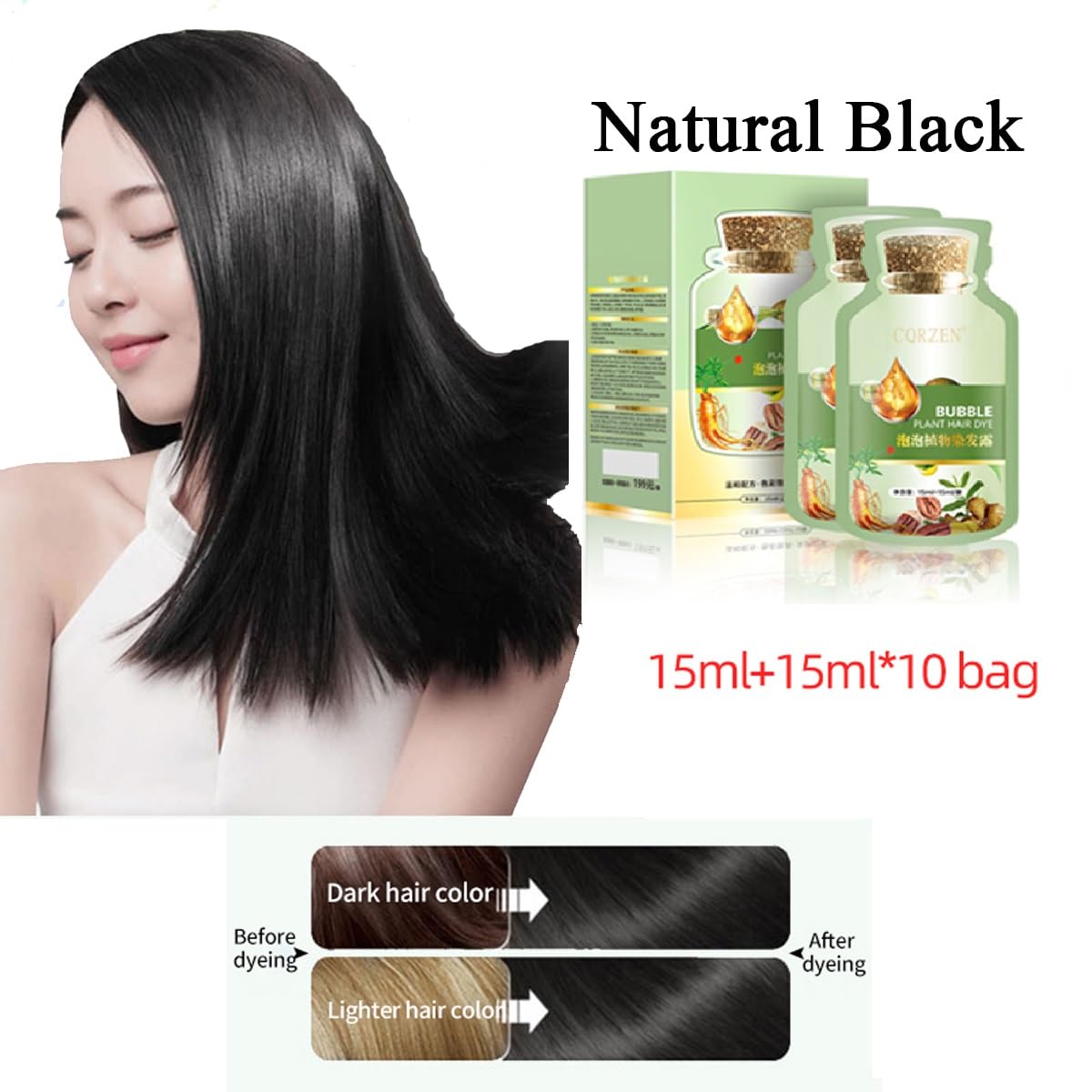 Amazon.com : Natural Bubble Plant Hair Dye,New Botanical Bubble