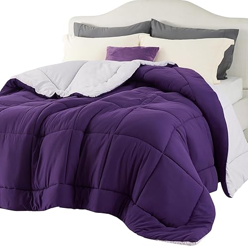 Bedsure - Edredón acolchado, con listones para usarse como relleno, lavable a máquina, para todas las estaciones, para mujer, 86 x 82 pulgadas,