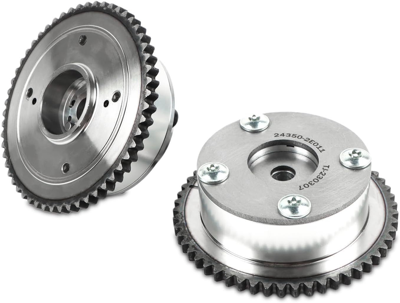 PANGOLIN 2PCS Exhaust & Intake VVT Timing Camshaft Gear Sprocket Phaser Adjuster 24370-2E010 24350-2E011 for 2013 Elantra GT 1.8L, for 2014 Elantra GT 2.0L