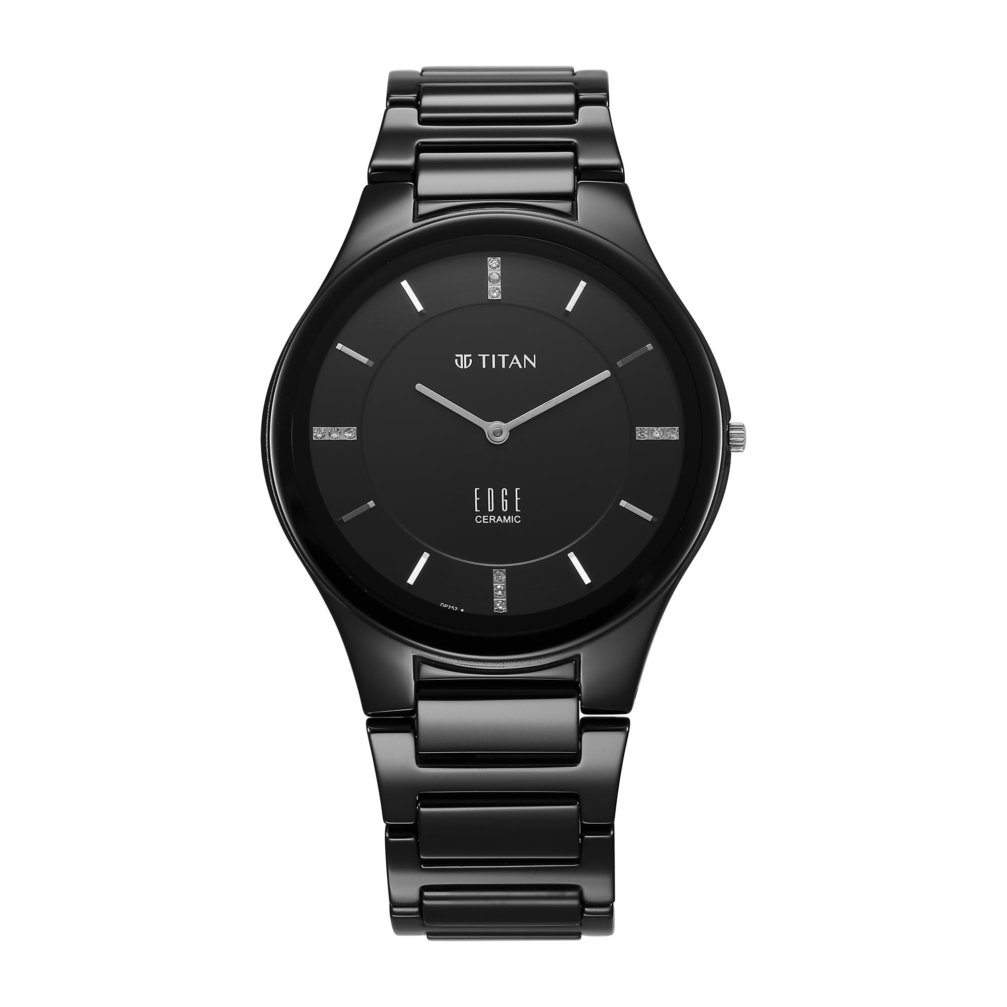 titan Edge Ceramic Dress with Diamonds Quartz Analog Black Dial Ceramic Strap Watch for Men-1696NC12/NT1696NC12-picture-29