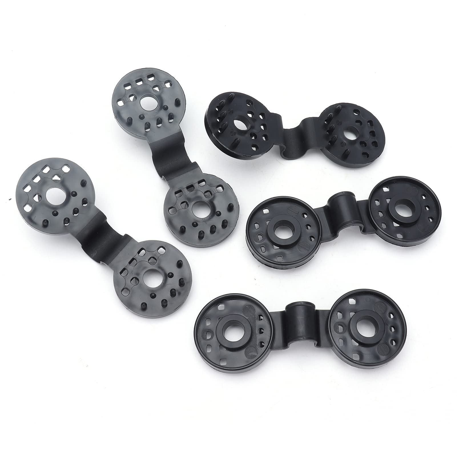 Shading Net Clips, 20 Piece Shade Cloth Plastic Clips Reusable Round Plastic Black Clips Shade Cloth Heavy Duty Lock Grip,Tarp Clips, Shade Cloth Clips Greenhouse Clamps Tools Accessories