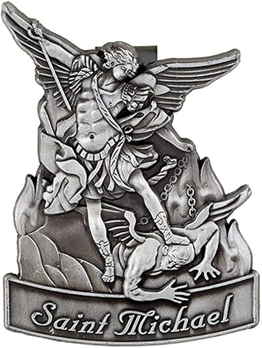 Miniatura 2 de Westmon Works Saint Michael Visor Clip Auto Policía Set Accesorio de Coche con Tarjeta de Oración