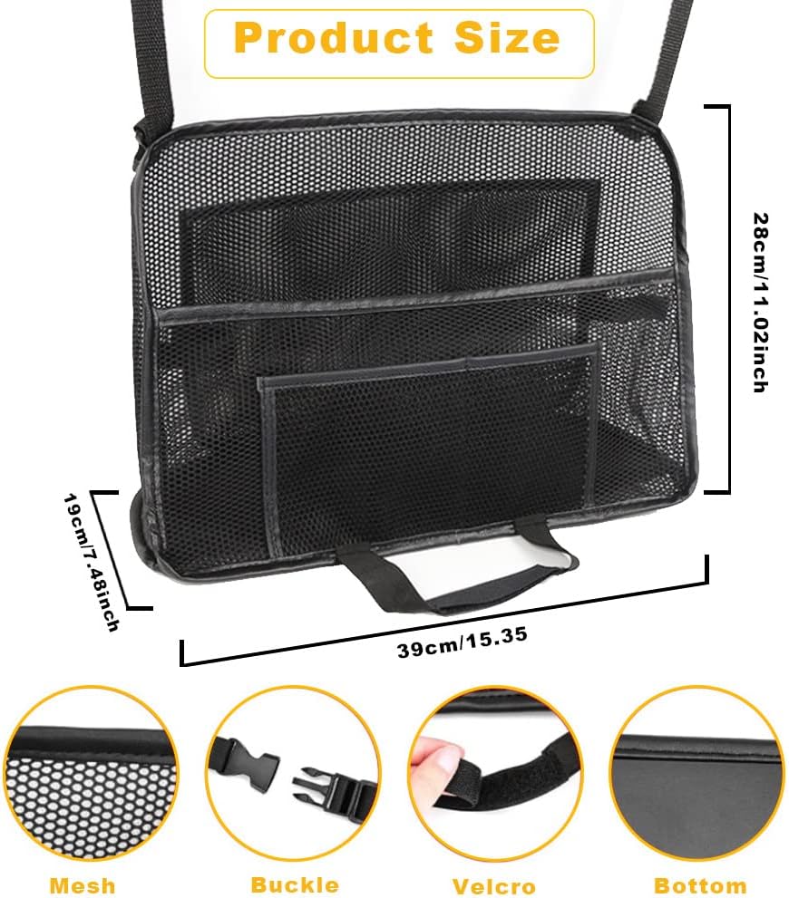 YBBROT Car Net Pocket Handbag Holder, Car Purse Handbag Holder Between Seats Net Pocket Organizer for Car Front Back Seat Storage Image