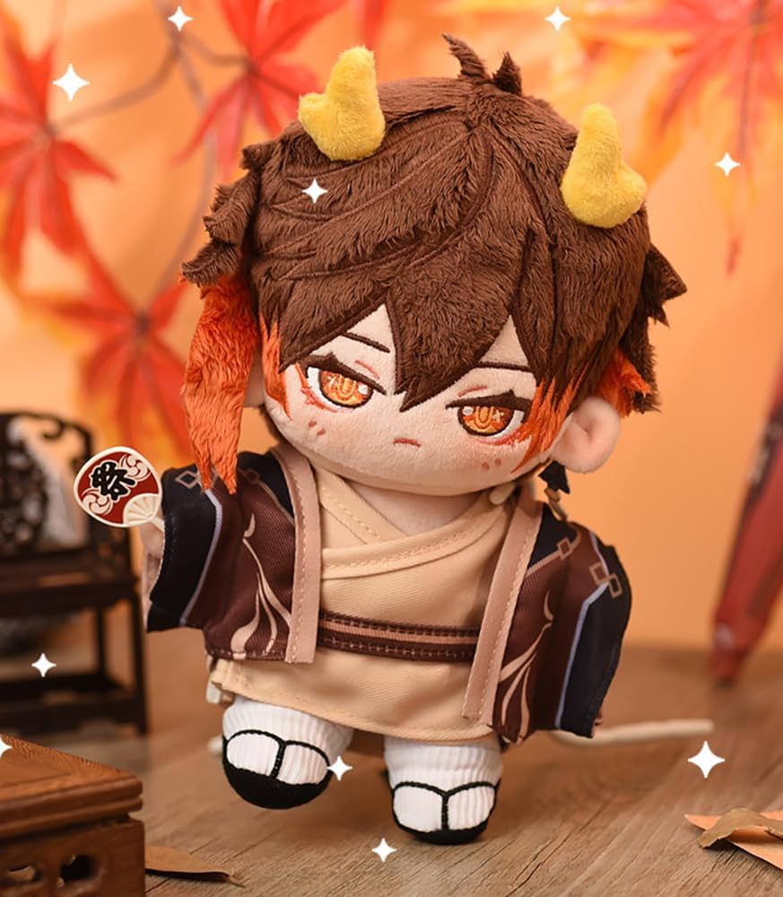 スケルトン入り　完売激レア　原神　鍾離　岩王帝君　着せ替え　ぬいぐるみ 20cm Amazon.co.jp: 原神 鍾離 ぬいぐるみ 人形 おもちゃ 岩王帝君