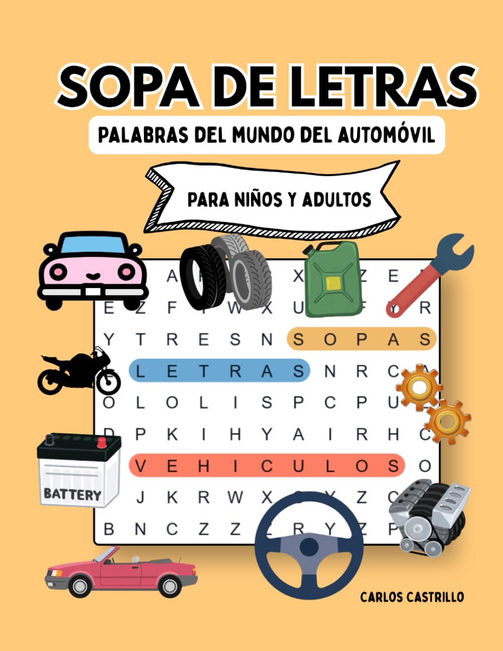 Sopa de Letras: Palabras del mundo del automóvil