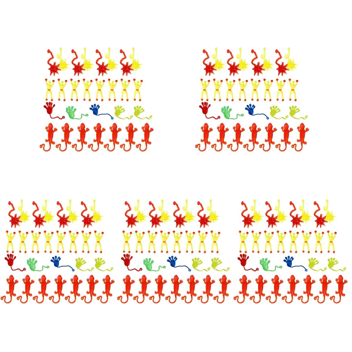 TOYANDONA 200 Pcs Kids Sticky sticky toy set stretchy sticky hand stretchy sticky man Toy Vinyl Stretchy