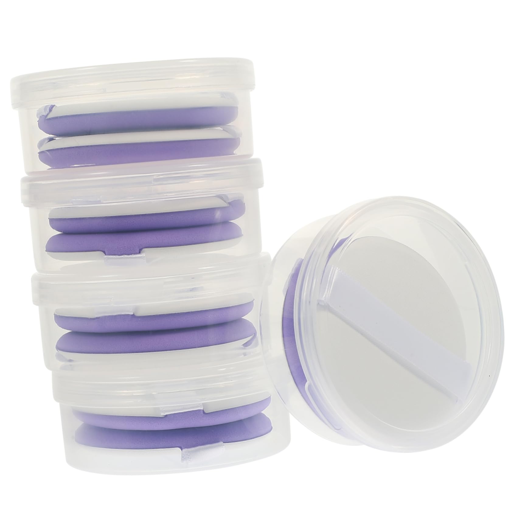 15 Juegos De Esponjas De Maquillaje Húmedas Y Secas Para Base, Aplicador De Polvos, Esponja Redonda Para Maquillaje, Suministros De Maquillaje, Esponja Pequeña Para Maquillaje,