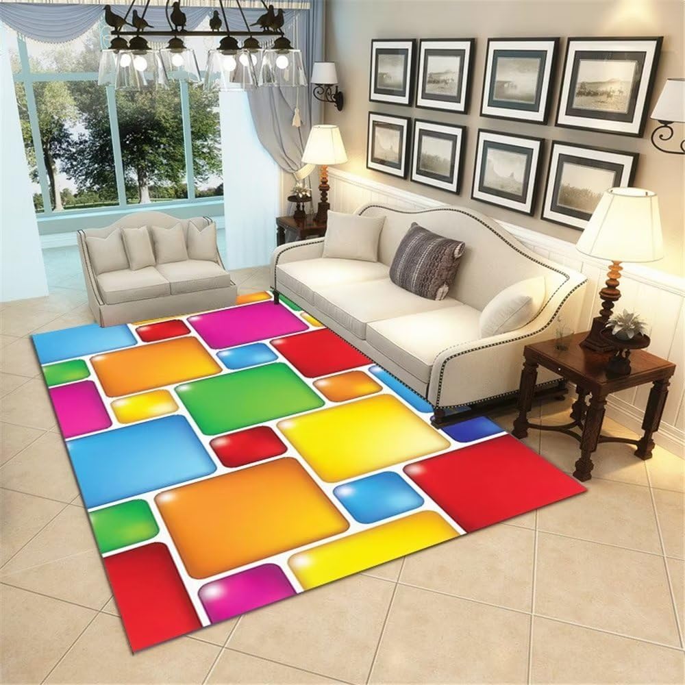 Tapis moderne salon rectangulaire rouge 160x230cm pour deco chambre