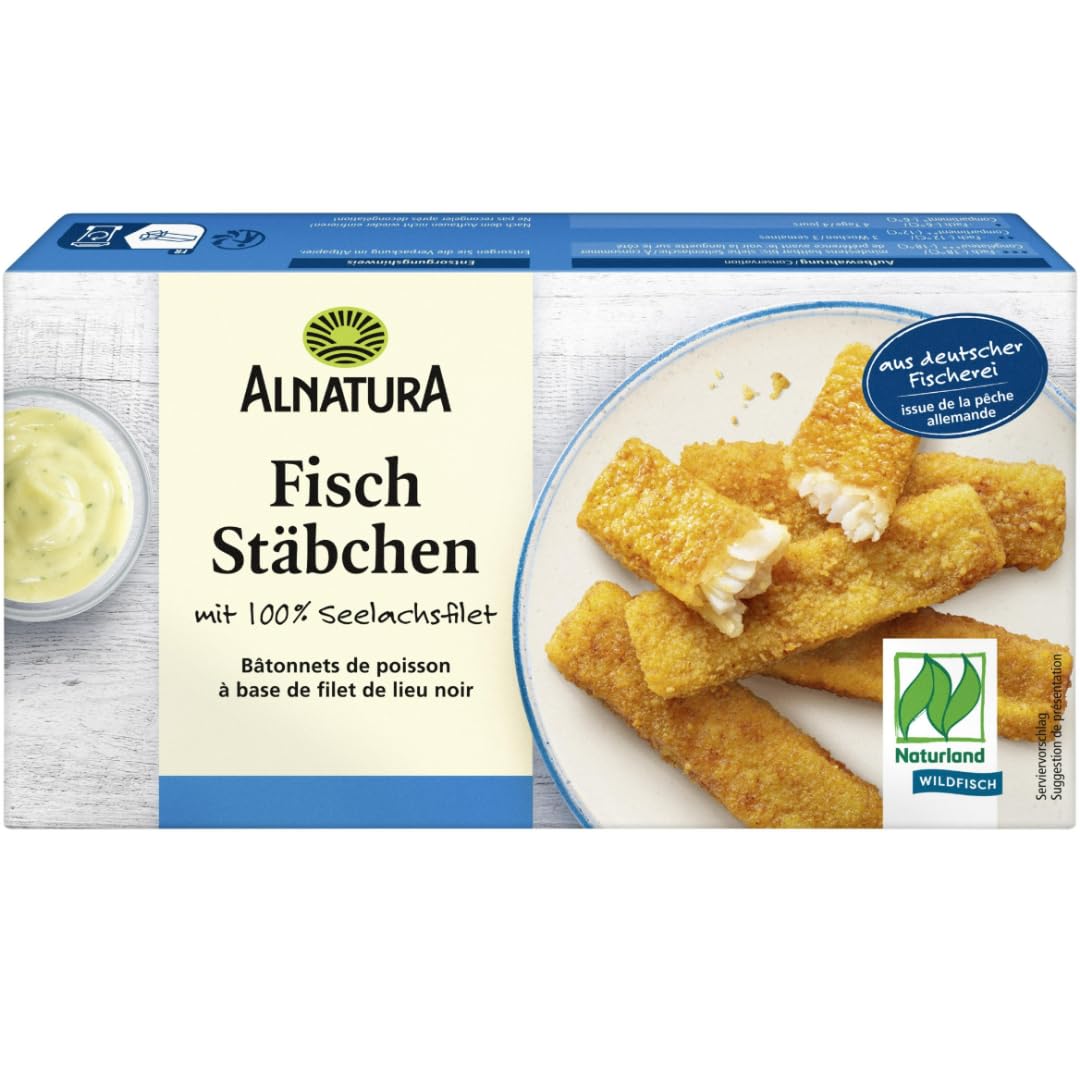 Alnatura Fischstäbchen 250 Gramm x 5 STÜCK [Frischegarantie]