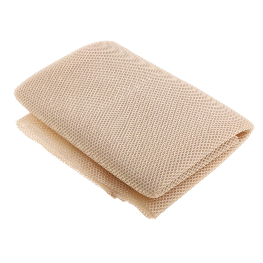 LATEAU Speaker Grill Cloth Audio Speaker Grill Cloth Stereo Fabric Speaker Mesh 1.4m*0.5m(Beige)