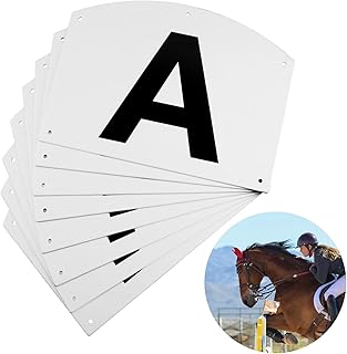 8pcs Wall Mount Dressage Markers for Arena, Acrylic Training Dressage Markers for Equestrian Athletes A B C E H K F M Larg...