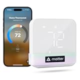 Smart Thermostat for Home&comma; WiFi Thermostat Works with Matter&comma; Alexa&comma; Apple Home&comma; Google Assistant&comma; App & Voice Control&comma; 7x24h Scheduling&comma; Energy Saving&comma; C-Wire Required