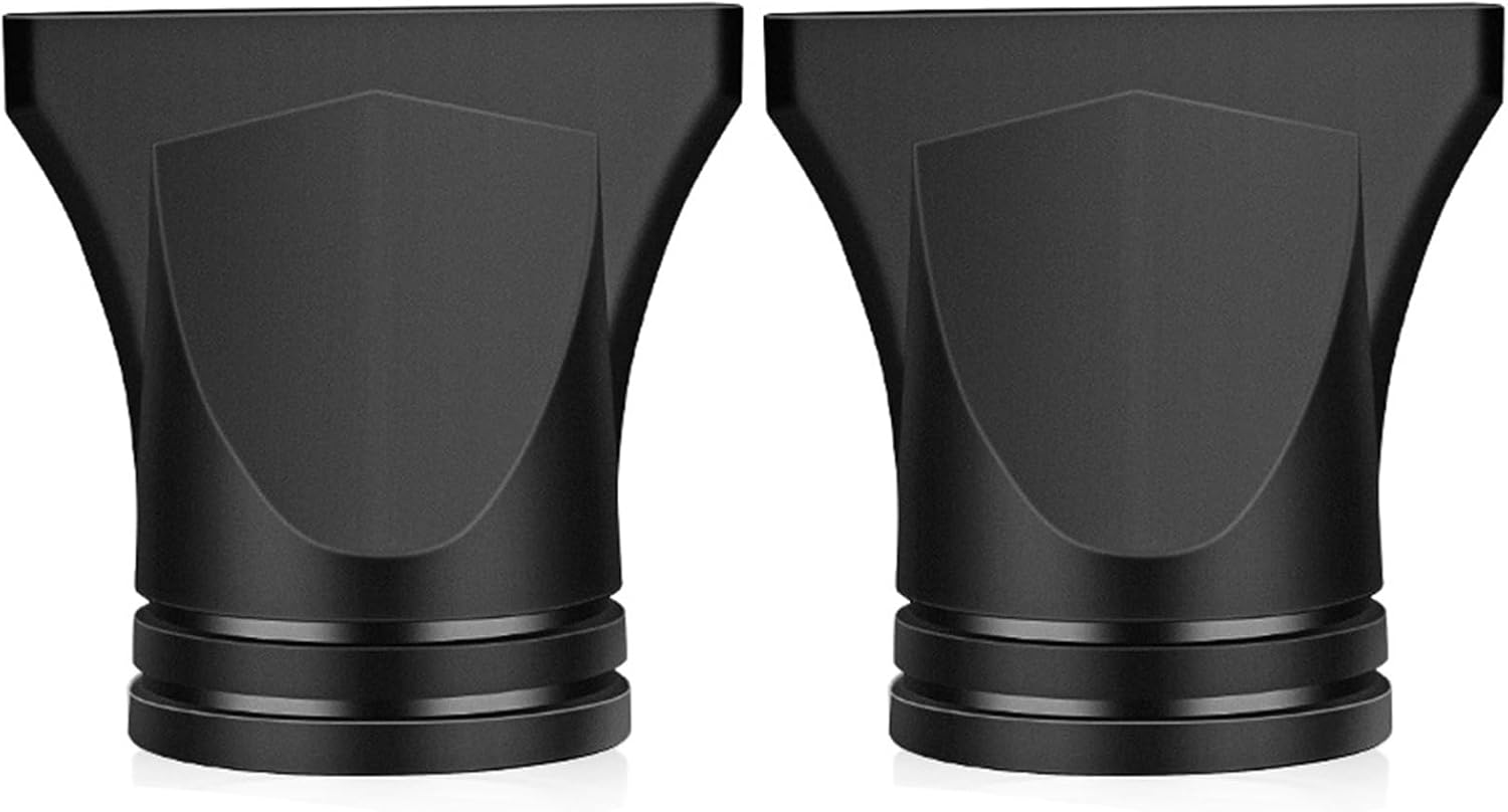 2 PCS Black Nylon Hair Dryer Diffuser Nozzle,Replacement Blow Flat Hair