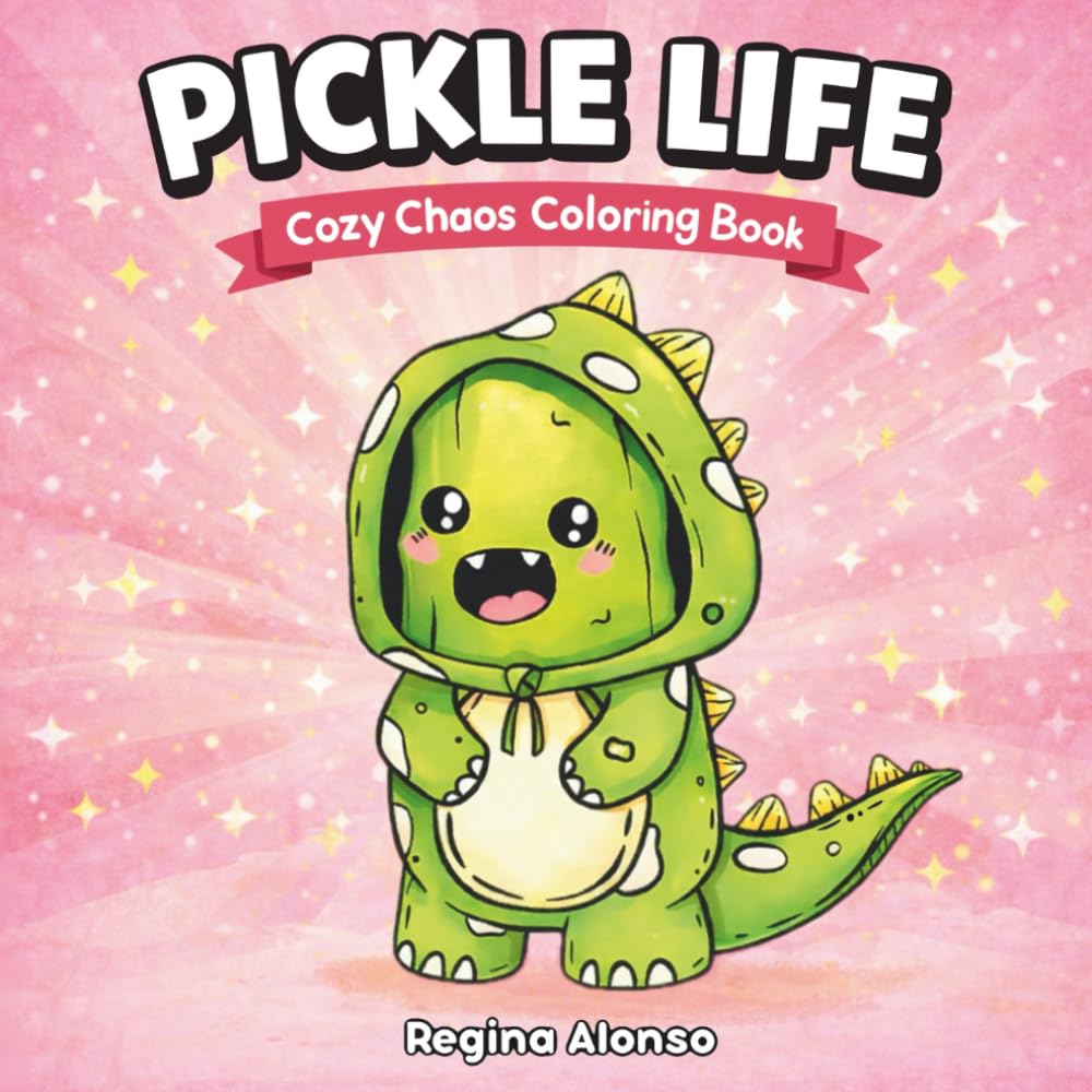 Pickle Life: Funny and Quirky Coloring Book for Adults Featuring Silly Pickles for Stress Relief and Relaxation