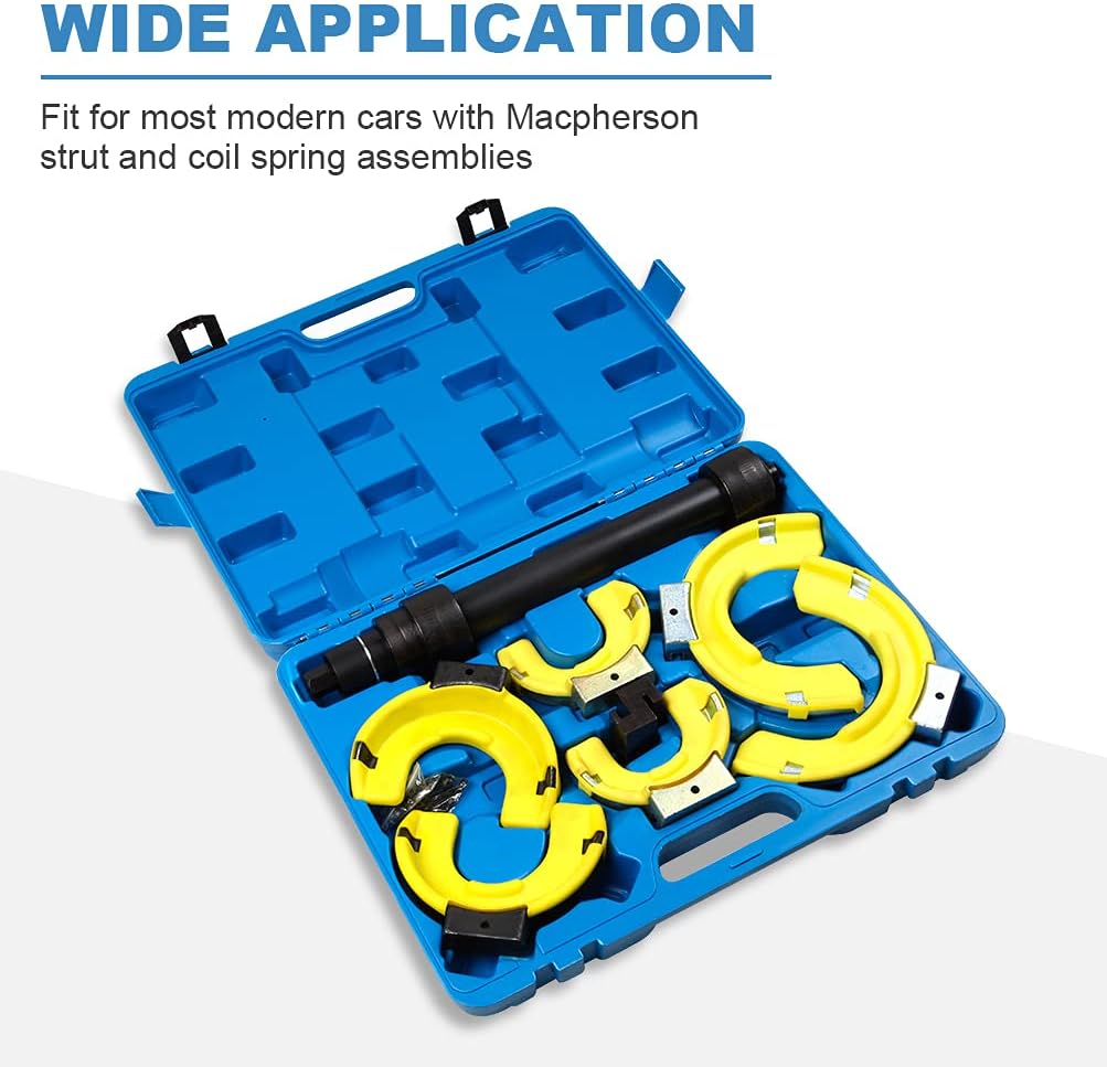 ECCPP Universal Macpherson Strut Spring Compressor Kit Interchangeable Fork Tool Set