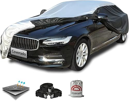 Miniatura 11 de Coverado Funda impermeable para automóvil SUV para todo tipo de clima, para exteriores, tamaño completo, para automóviles, lluvia, sol, protección