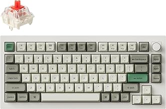 Keychron Q1 Max QMK/VIA Wireless Custom Compact Mechanical Keyboard, Double-Shot PBT, Double-Gasket, Tri-Mode BT5.1/2.4GHz/USB-C Hot Swappable RGB Backlit Gaming Keyboards, Gateron Jupiter Red, White