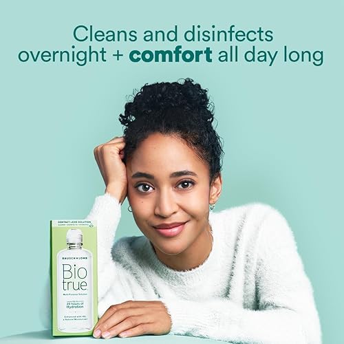 Miniatura 2 de Biotrue Solución de contacto, solución multiusos para lentes suaves, limpia, desinfecta, elimina la acumulación de proteínas, suciedad y residuos,