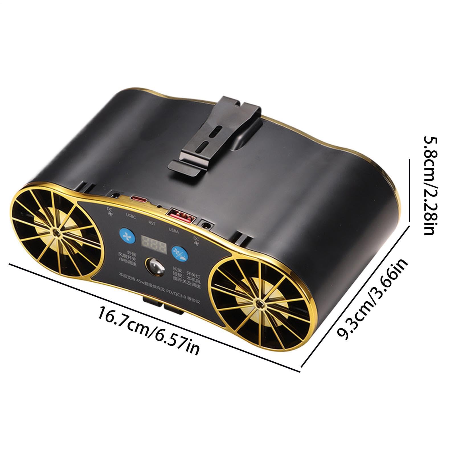 Ventilador de cintura portátil, circulador de aire, recargable por USB