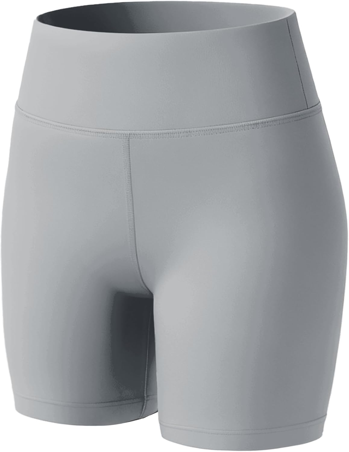 Girls 4'' High Waisted Biker Shorts, Athletic Workout Shorts for Kids