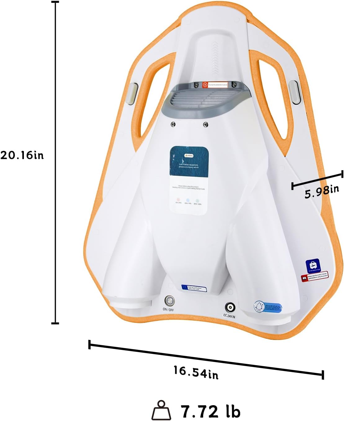 Electric Swimming Kickboard for Kids – 2-in-1 Water Jet & Propeller, Water Scooter Float Board for Swim Training, 6.1kgf Thrust, 24V/4.6Ah Battery, 45 Min Runtime, Load 198 lbs, Summer Pool Toy
