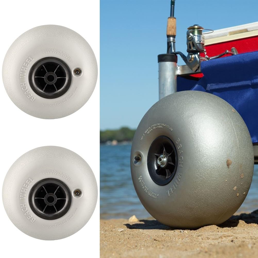 Honseadek Lot de 2 roues de chariot de plage pour kayak