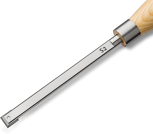 Miniatura 2 de Herramienta de corte cuadrada ergonómica de carburo de madera de tamaño completo – Herramientas de madera con asas de goma – Herramientas de torno