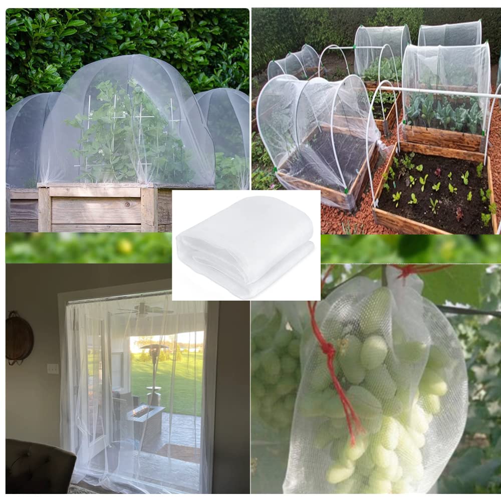 Garden Netting, Kosiehouse 10*32Ft Bird Barrier Netting Mosquito Insect