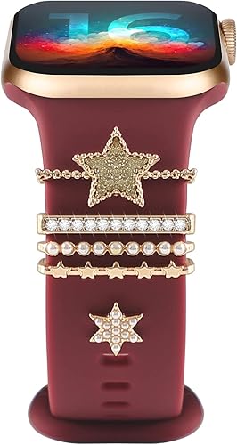 Dijes para correas de reloj Apple Watch de 1.772 in, 1.732 in, 1.654 in, 1.614 in, 1.575 in, 1.496 in, 1.929 in, iWatch Ultra Series 9, 8, 7, SE, 6,