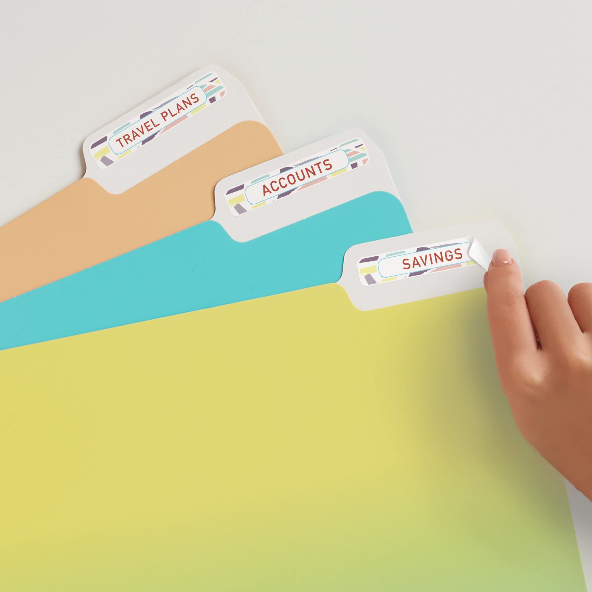 Avery Removable File Folder Labels with Sure Feed, 2/3