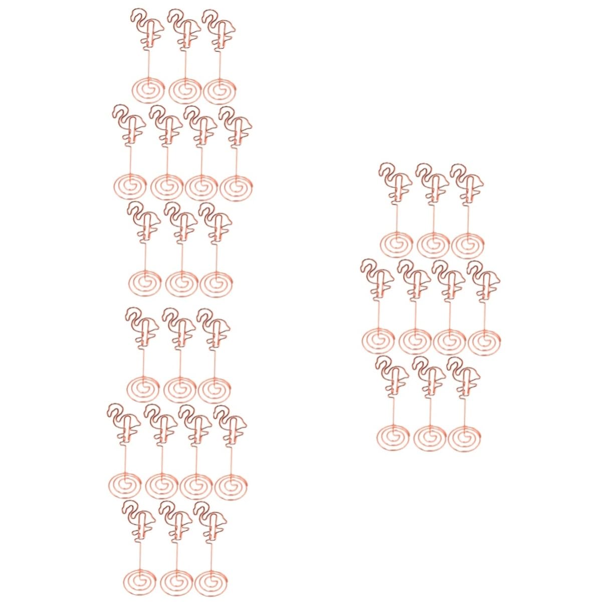 Cabilock 30 STK Standhalter Für Party Tischhalter Memohalter Platzhalter Schreibtischaufsatz Tischnamenhalter Dekorativer Nachrichtenhalter Namensschildhalter Für Den Tisch Golden