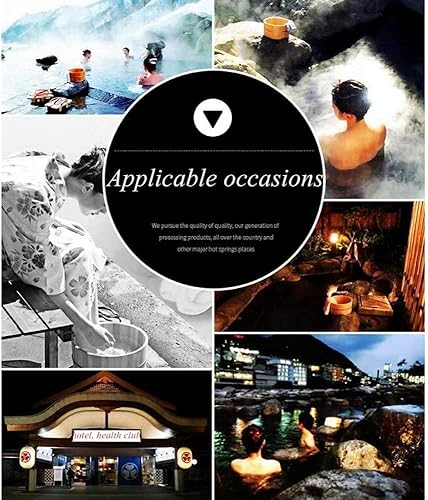 Miniatura 2 de Masajeador de pies Spa Cuenca de pedicura 15.7 in bañera de pie de madera Cubo de baño de pies Cubo de pies bañera de pedicura Lavabo de pie de