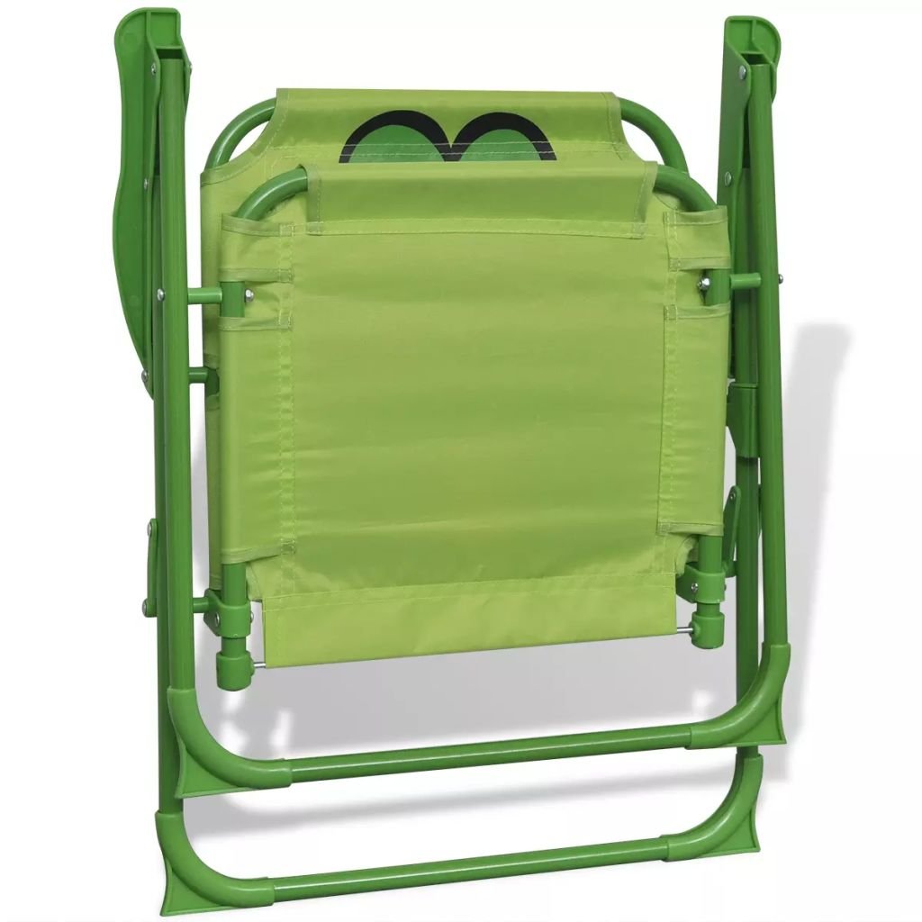 Tidyard Jeu de Bistro avec Parasol pour Enfants 3 pièce Vert, Ensemble de Bistro Salon de Jardin, Table avec Chaises Meuble de Bar, Mobilier à Dîner de Extérieur pour Terrasse Balcon
