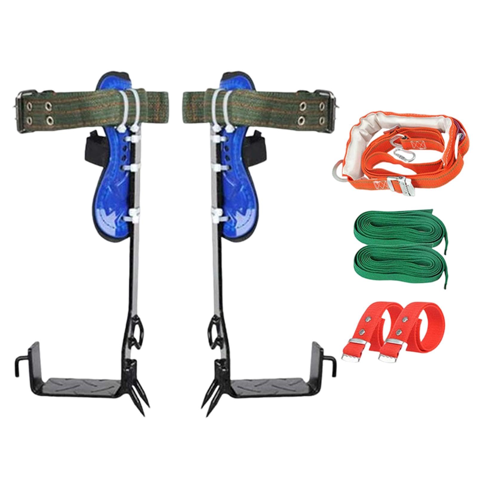 Juego De Púas para Trepar Árboles - Espuelas para Trepar Árboles, Herramientas Profesionales para Trabajar con Árboles con Púas | Pedal Antideslizante Equipo De Escalada con Púas Ajustable, Equipo