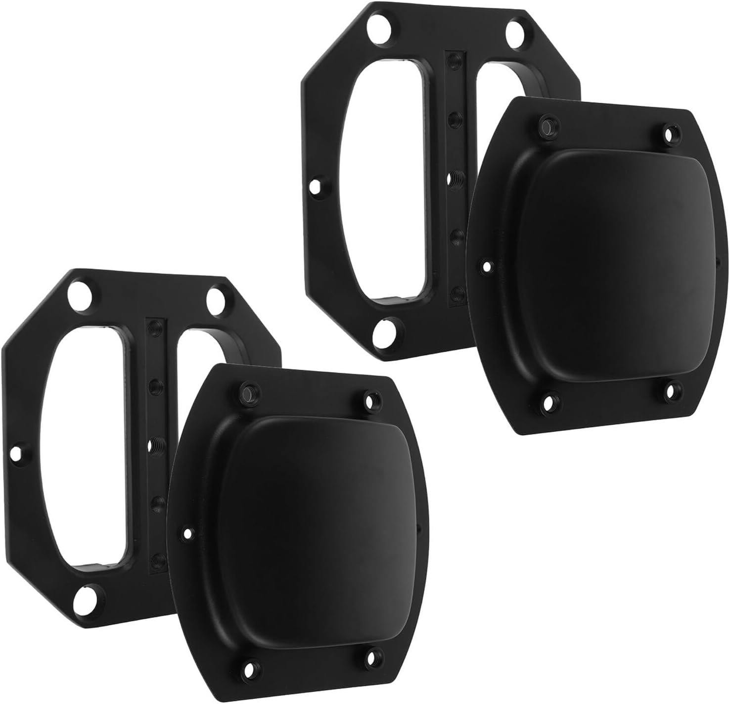 2pcs Black Speaker Cabinet Handles Recessed Side Mount Carry Handles for Portable Audio Equipment and Stage Amplifiers