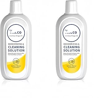 500ml Lemon Flavor Floor Cleaning Liquid Solution，Floor Care Fluid, Compatible For Tineco Fuwan 1.0/2.0/2.0 Slim/3.0/Stretch/Wiper/Chours/Booster Wet And Dry Vacuum Cleaner(2 pcs)