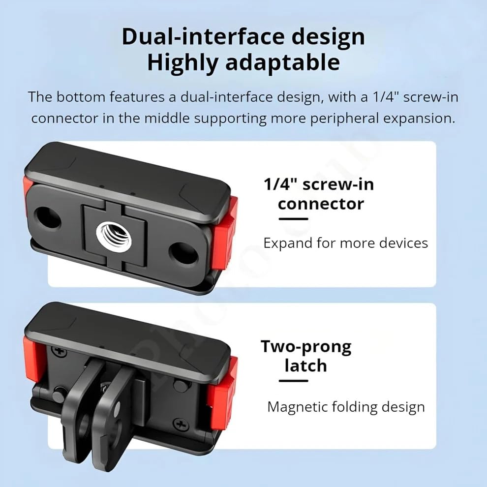 ZODUCT Magnetic Adapter Mount for DJI Action 3, 4, 5 Pro - Image 3