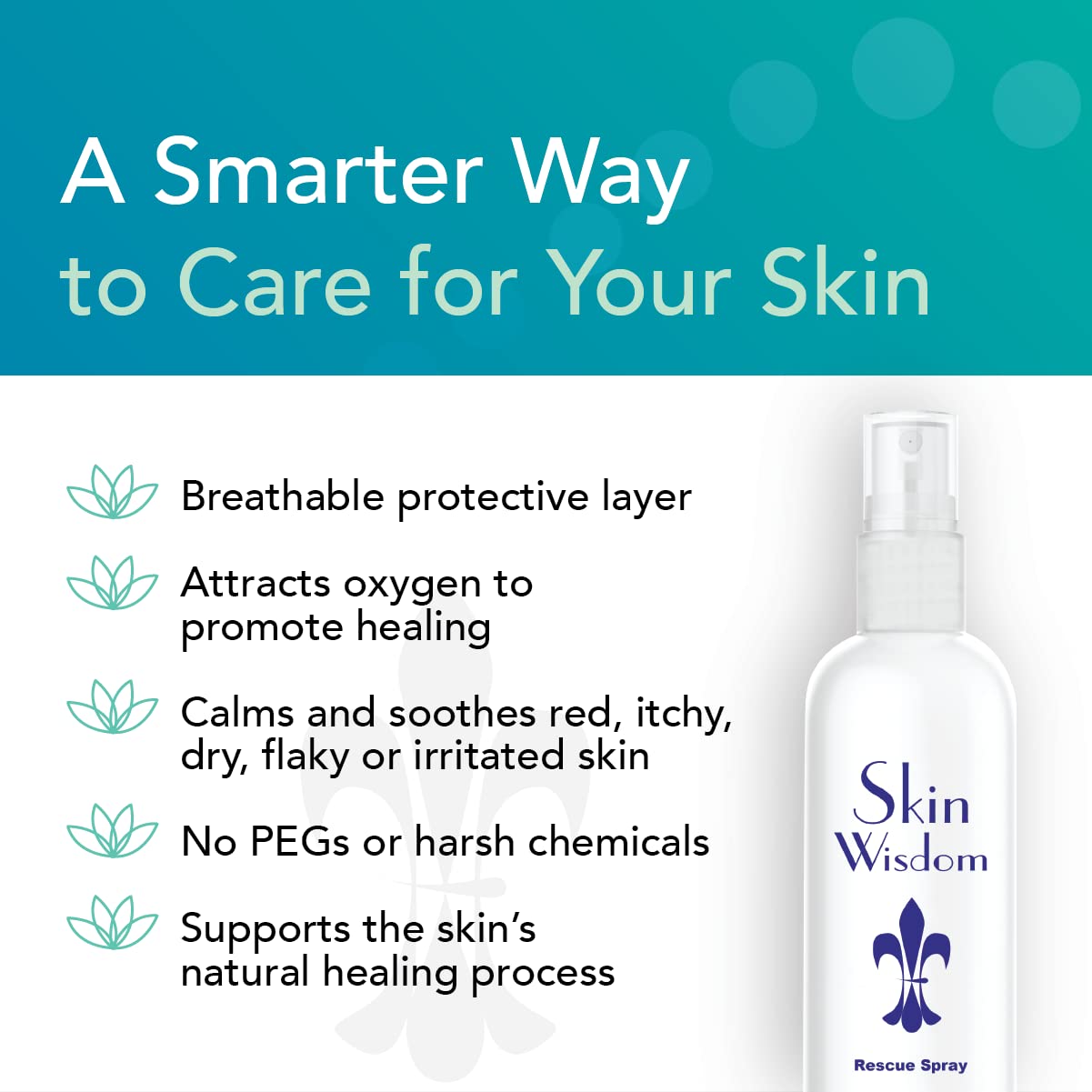 Rescue Spray Promotes Healthy Skin with Hyaluronic Acid, Organic Aloe Vera and Patented Formula for Eczema, Rosacea, Radiation Dermatitis, Sunburn, Rash, Scar Reduction 4 fl oz