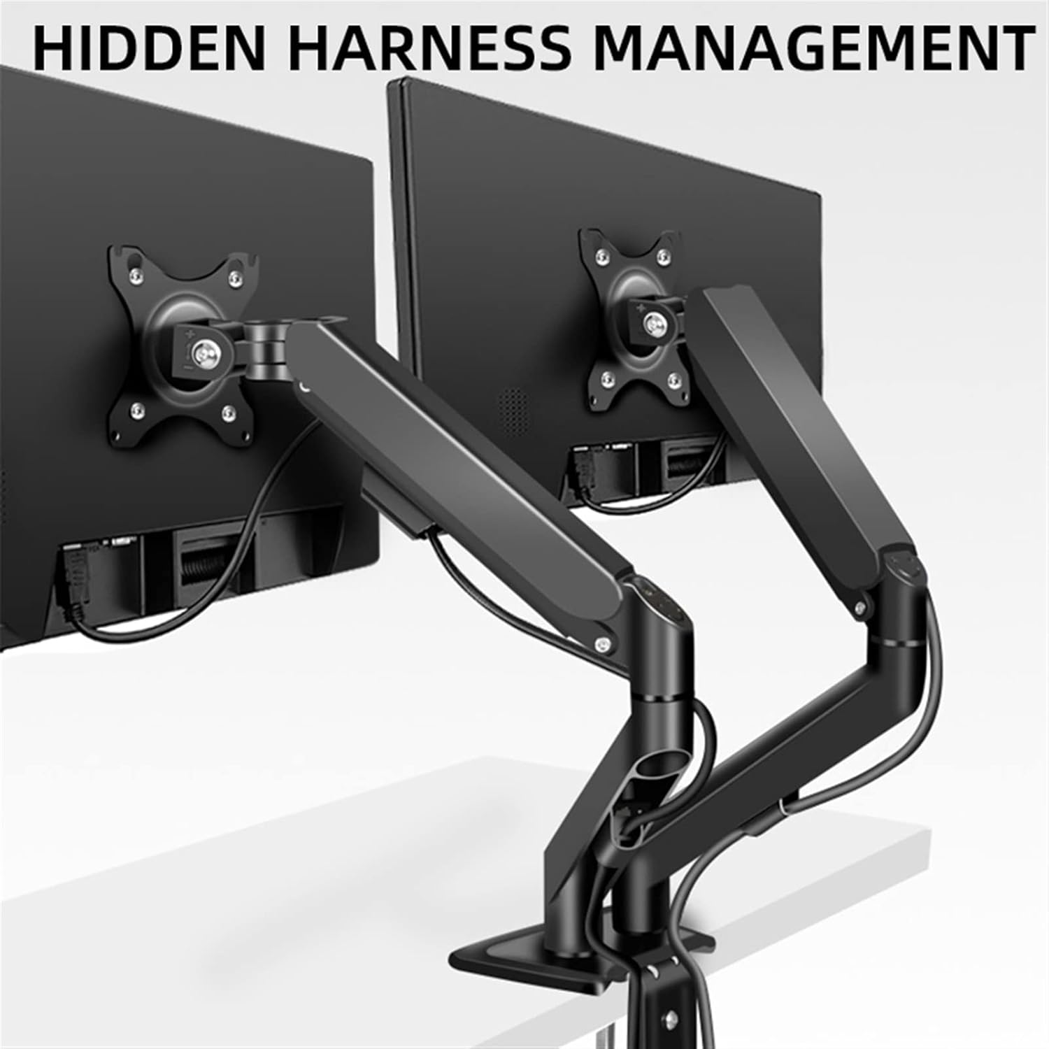 Electric screwdriver，Power Screwdriver with， Tiltable Dual Monitor Desk Mount Monitor Stand