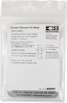 Bohning Smooth Release Pin Nock, 12 pk