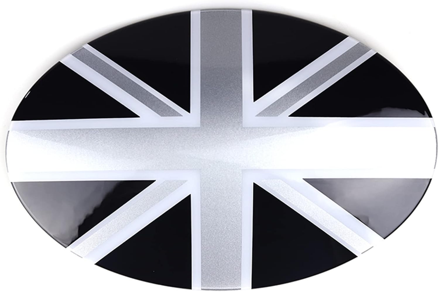 ABS Fuel Tank Gas Cap Cover Trim for Mini Cooper Hardtop Hatchback Covertible Countryman Clubman (Gray Jack,F54 Clubman)