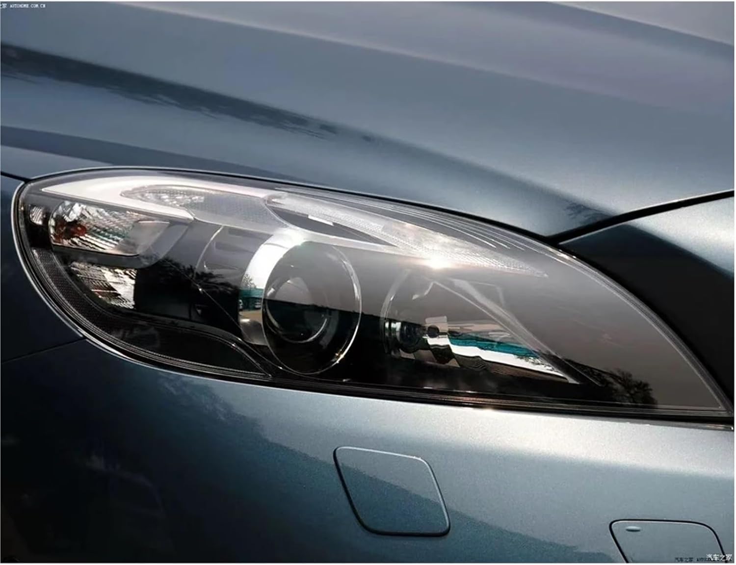 Compatible for Volvo V40 2013 2014 2015 2016 Car Headlight Cover Replacement Lens Transparent Headlamp Shell Accessories(Left and Right) (Left)